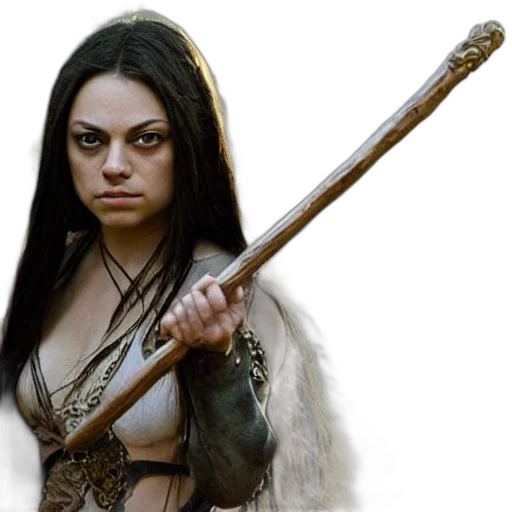 staff, sword, weapon, fantasy art transparent PNG cut-out