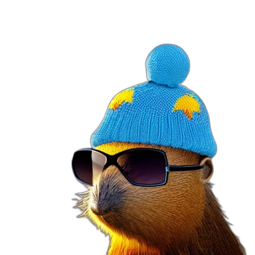 hat, animal, creature, staff transparent PNG cut-out
