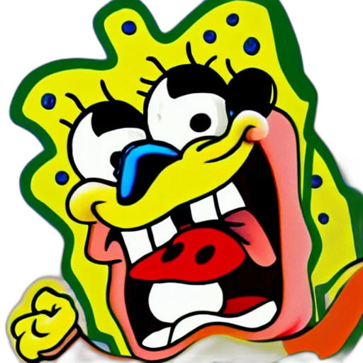 face, creature, crown, staff transparent PNG cut-out