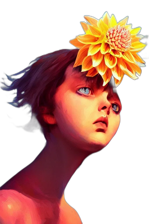 crown, flower, face, mask transparent PNG cut-out