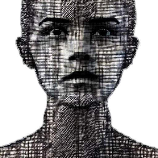 face, robot, mask, creature transparent PNG cut-out