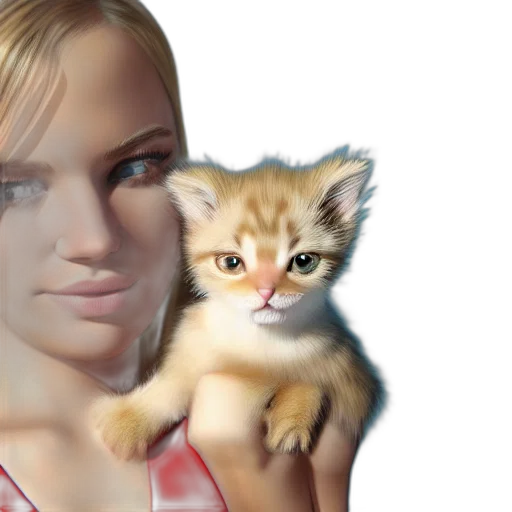 animal, face, photorealistic, 3d render transparent PNG cut-out