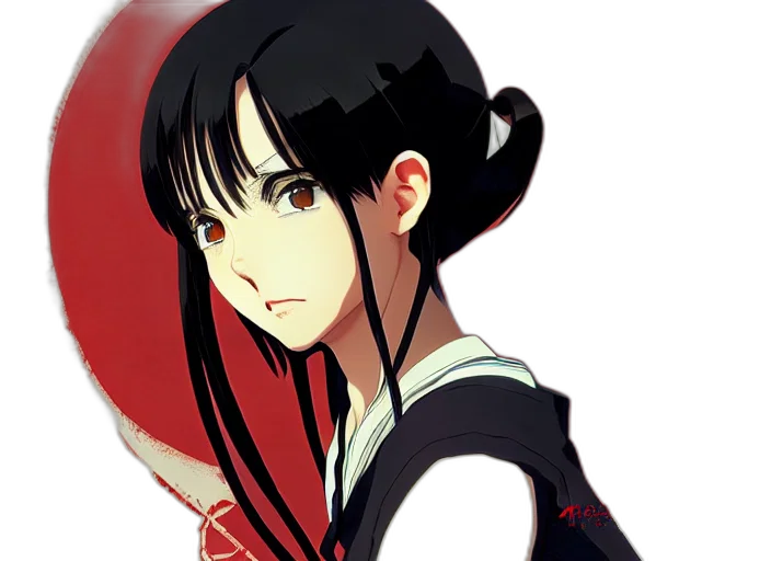 face, staff, anime, photorealistic transparent PNG cut-out