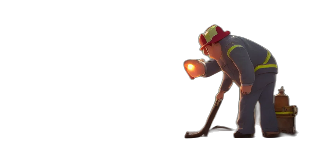 staff, hat, robot, weapon transparent PNG cut-out
