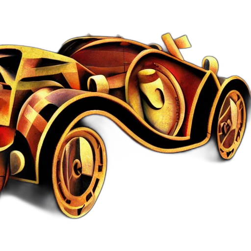 car, 3d render, concept art, fantasy art transparent PNG cut-out