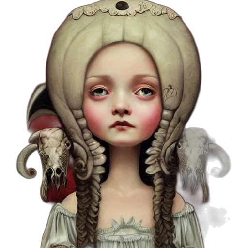 creature, mask, face, fantasy art transparent PNG cut-out