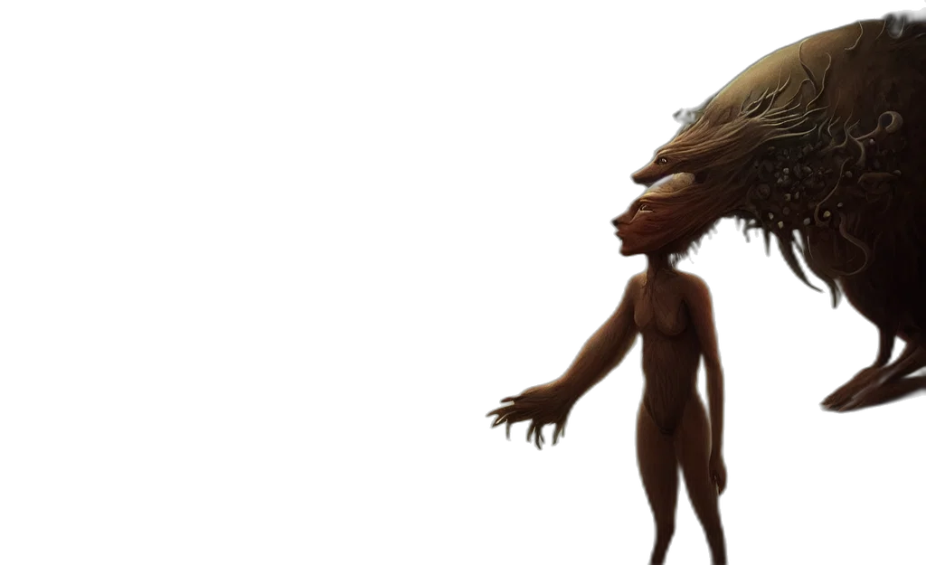 hair, creature, animal, dress transparent PNG cut-out