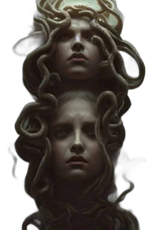 face, hair, mask, creature transparent PNG cut-out