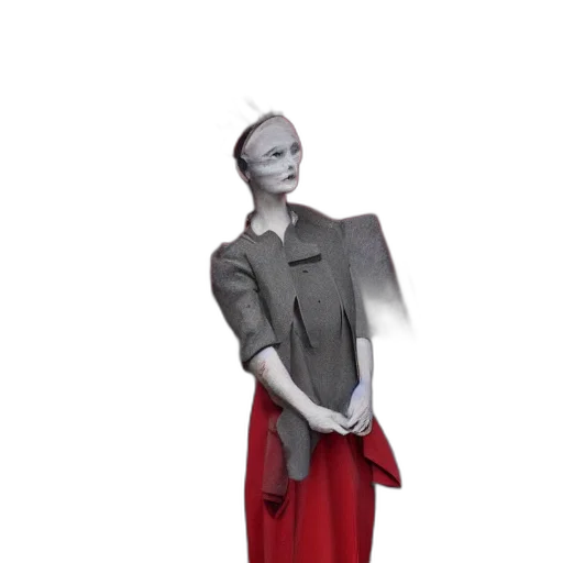 dress, jacket, robot, staff transparent PNG cut-out