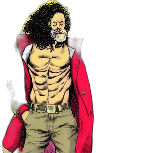 comic book art, concept art, cartoon, watercolor transparent PNG cut-out