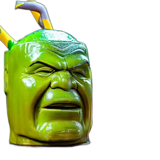 bottle, mask, 3d render, photorealistic transparent PNG cut-out