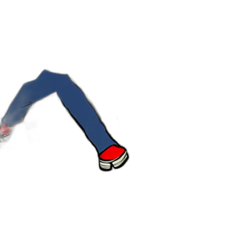 shoes, creature, weapon, staff transparent PNG cut-out