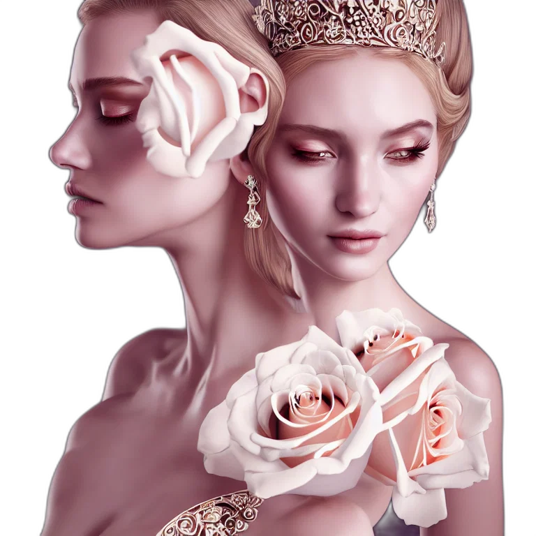 crown, jewelry, mask, flower transparent PNG cut-out