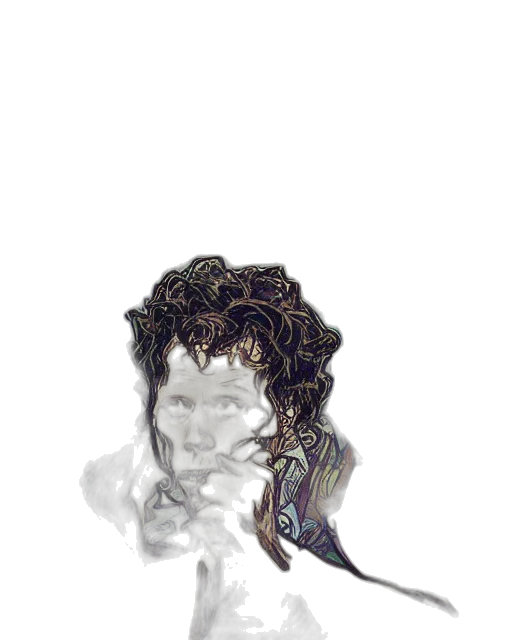 face, mask, crown, hair transparent PNG cut-out