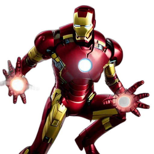 robot, weapon, staff, 3d render transparent PNG cut-out