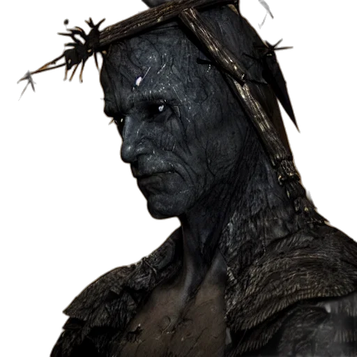 mask, face, creature, staff transparent PNG cut-out