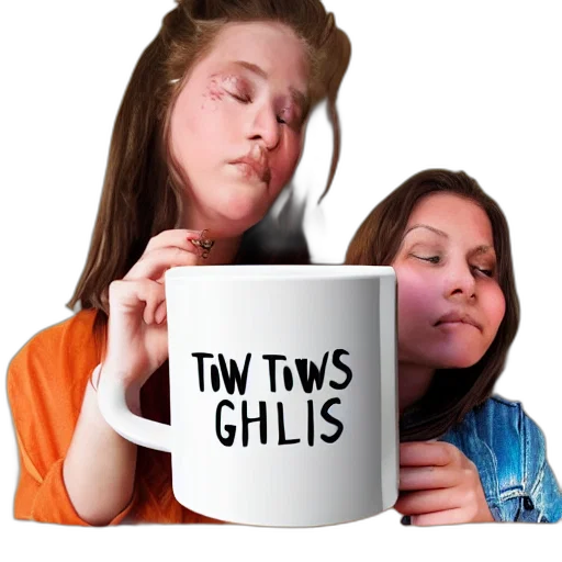 vaporwave, 3d render, photorealistic, two transparent PNG cut-out