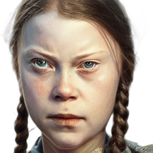 face, dragon, hair, staff transparent PNG cut-out