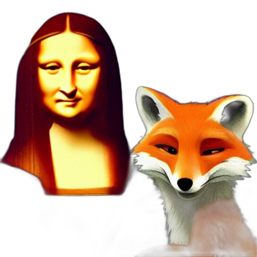 face, mask, animal, 3d render transparent PNG cut-out