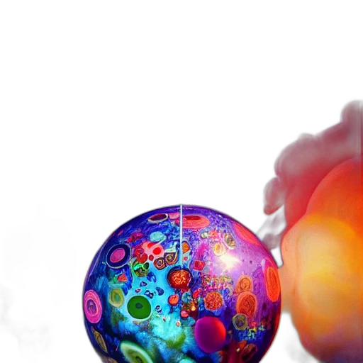 3d render, photorealistic, outer space, art transparent PNG cut-out