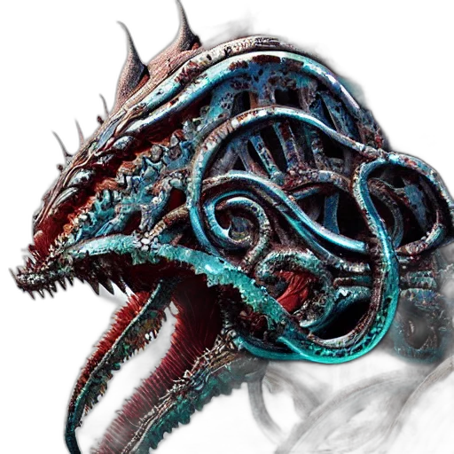 dragon, creature, mask, face transparent PNG cut-out
