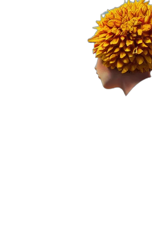 flower, crown, face, hat transparent PNG cut-out