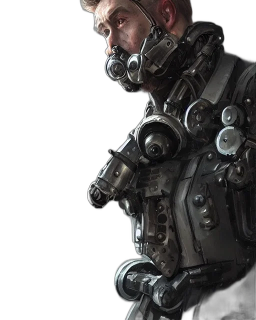 robot, mask, face, weapon transparent PNG cut-out