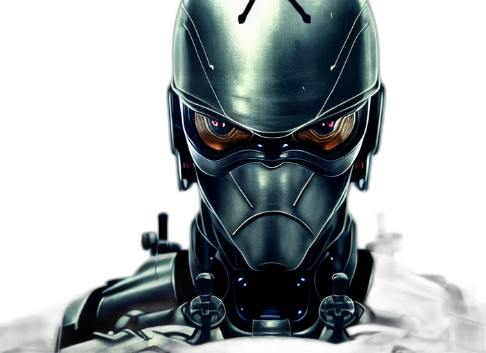 robot, mask, comic book art, concept art transparent PNG cut-out
