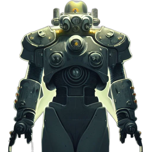 robot, weapon, staff, concept art transparent PNG cut-out