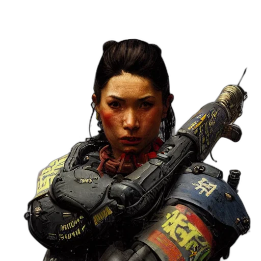weapon, staff, face, concept art transparent PNG cut-out