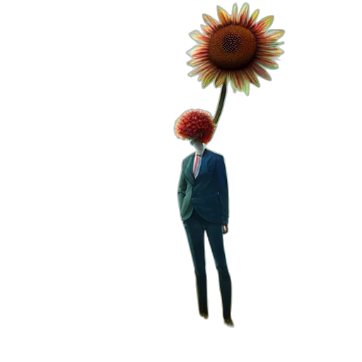 umbrella, flower, staff, crown transparent PNG cut-out