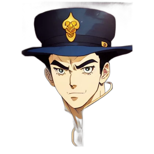 hat, staff, crown, face transparent PNG cut-out