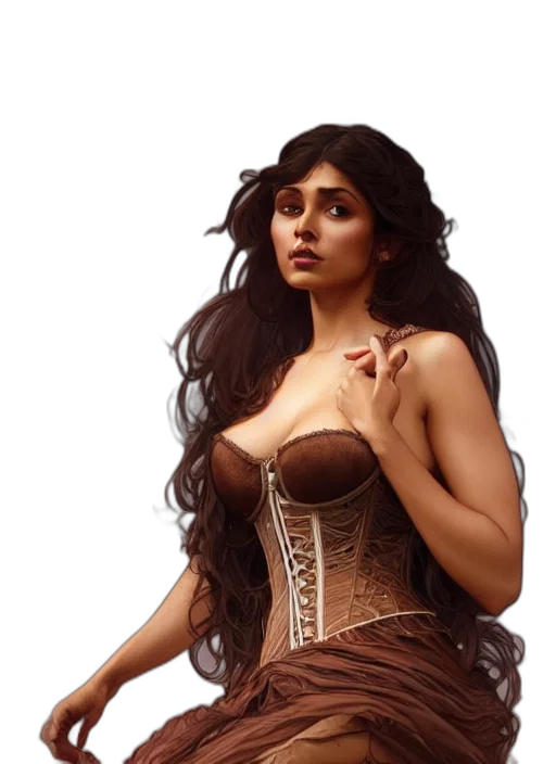 dress, fantasy art, photorealistic, concept art transparent PNG cut-out