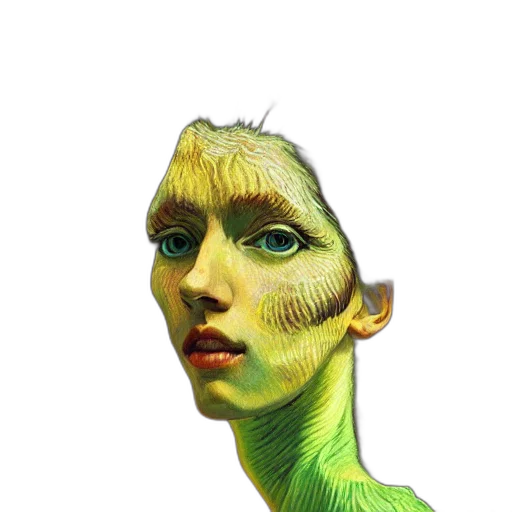 face, mask, creature, robot transparent PNG cut-out