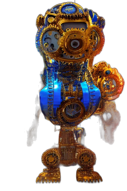 robot, jewelry, staff, weapon transparent PNG cut-out