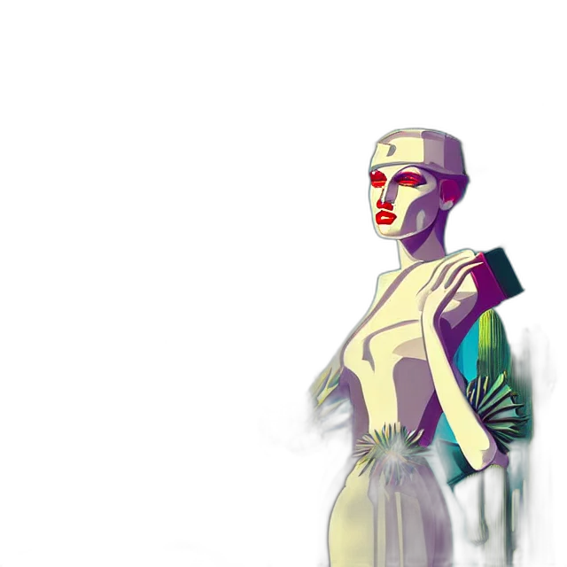 robot, dress, mask, crown transparent PNG cut-out