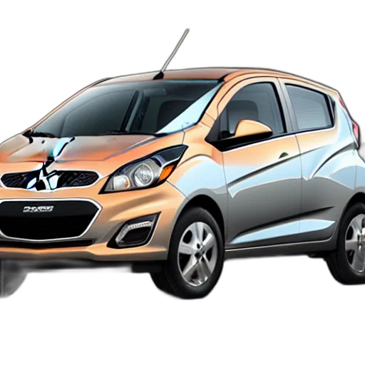 car, 3d render, chevrolet, spark transparent PNG cut-out