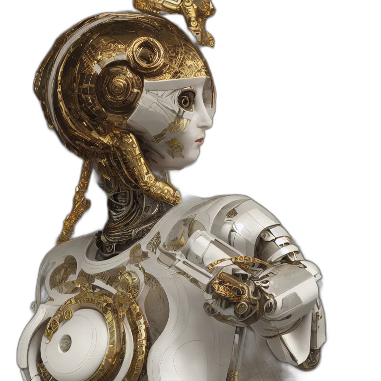 robot, jewelry, mask, concept art transparent PNG cut-out