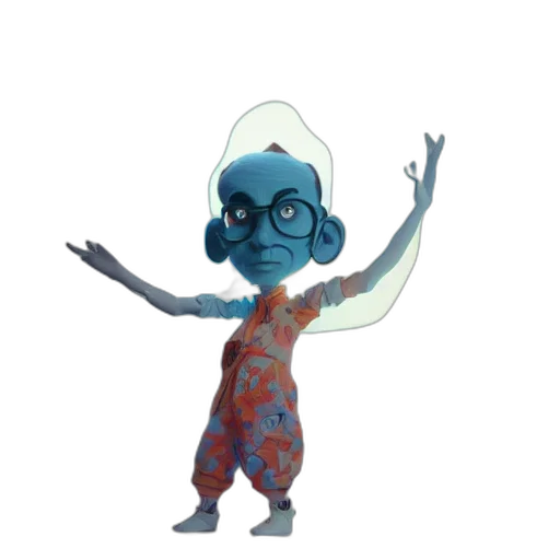 staff, mask, creature, dress transparent PNG cut-out