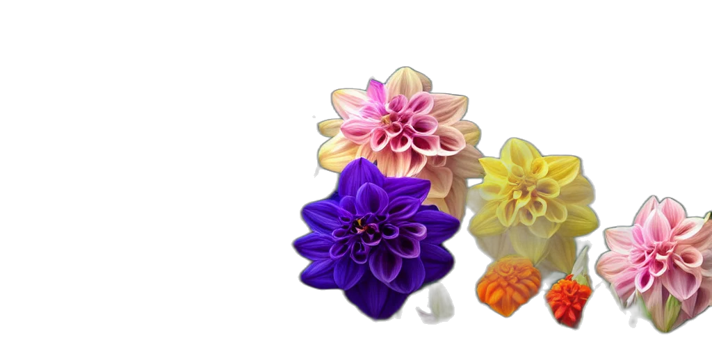 flower, jewelry, crown, 3d render transparent PNG cut-out