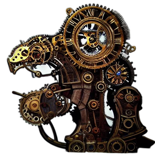 robot, weapon, dragon, staff transparent PNG cut-out