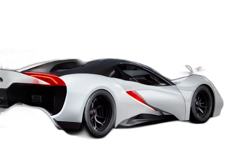 car, 3d render, concept art, photorealistic transparent PNG cut-out