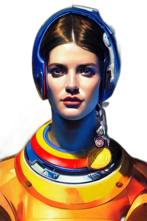 robot, face, jewelry, dress transparent PNG cut-out