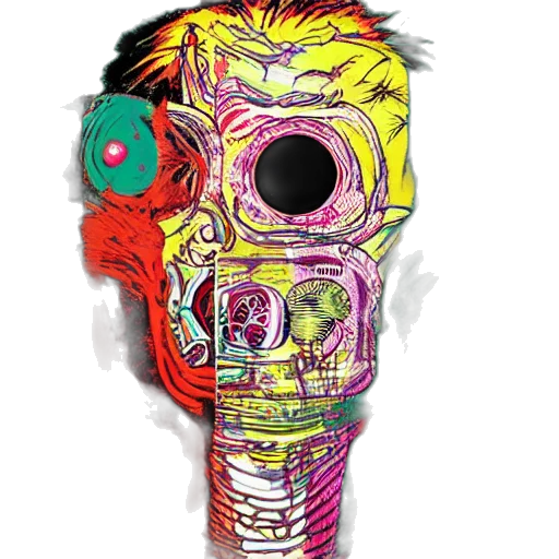 mask, face, staff, weapon transparent PNG cut-out