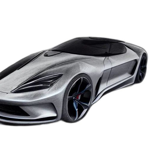 car, 3d render, photorealistic, concept art transparent PNG cut-out