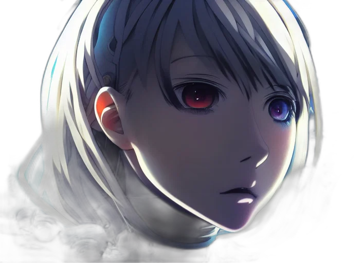 face, mask, robot, creature transparent PNG cut-out