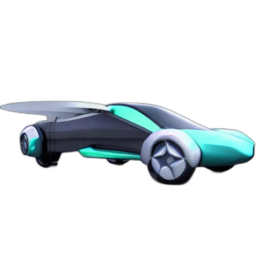 car, weapon, robot, 3d render transparent PNG cut-out