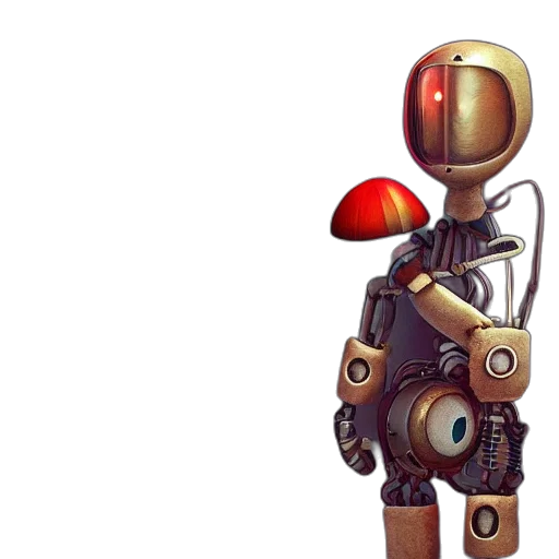 robot, staff, weapon, concept art transparent PNG cut-out