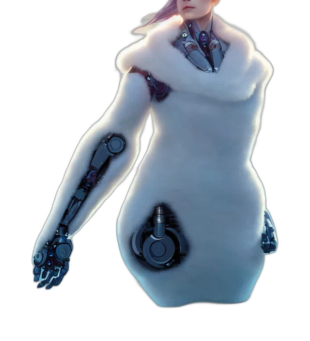 robot, dress, jewelry, creature transparent PNG cut-out