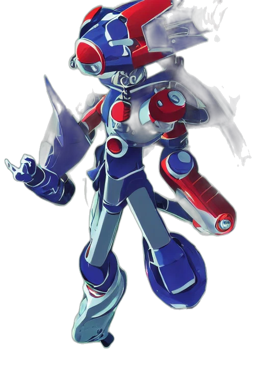 robot, weapon, concept art, 3d render transparent PNG cut-out